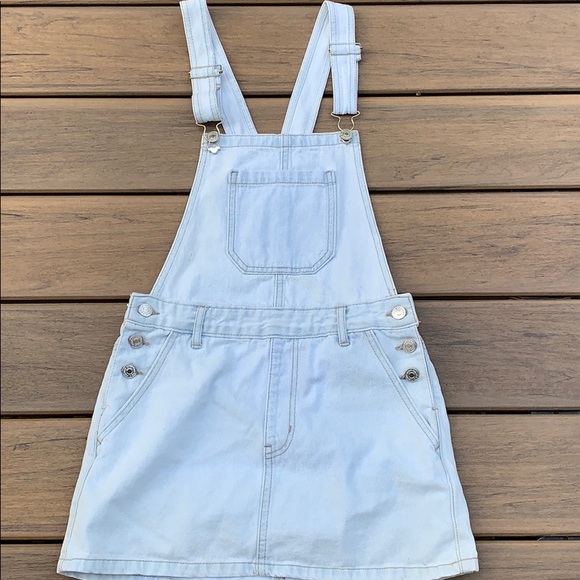 Forever 21 Denim Jumper Skirt Overalls Style - Picture 1 of 9